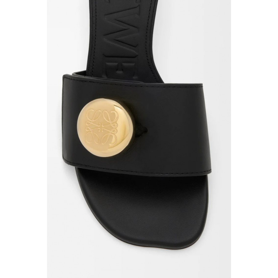 Loewe Мюли Pebble из мягкой телячьей кожи