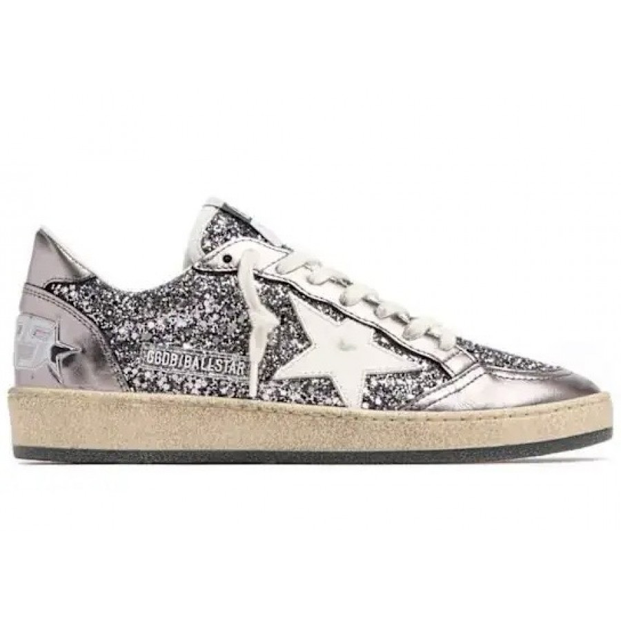 Golden Goose Кроссовки Ballstar с блестками