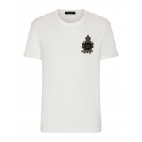 Dolce&Gabbana Футболка с геральдической нашивкой DG