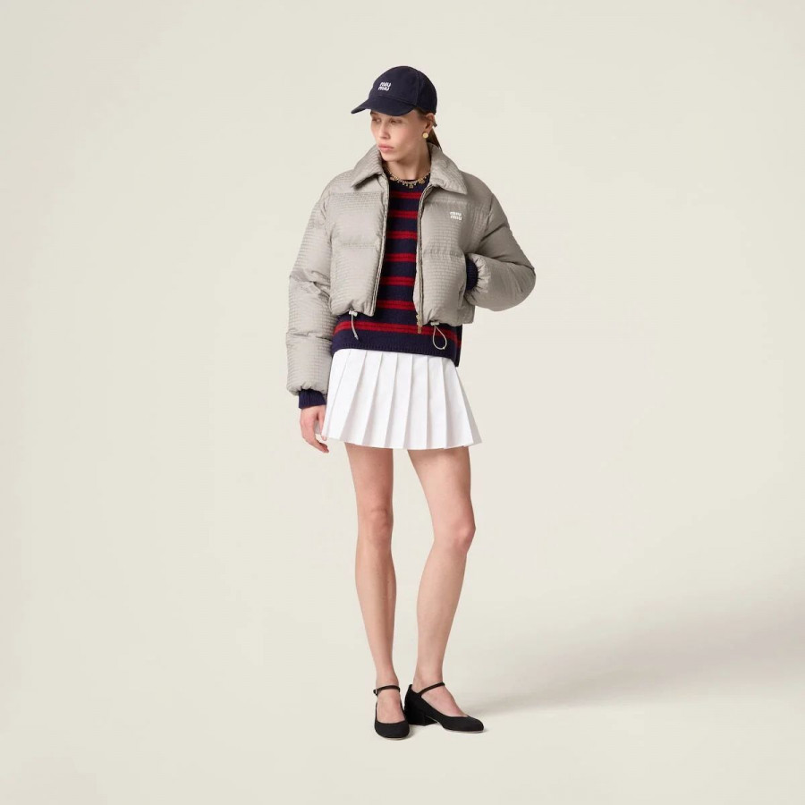 Miu miu Укороченный пуховик pongé