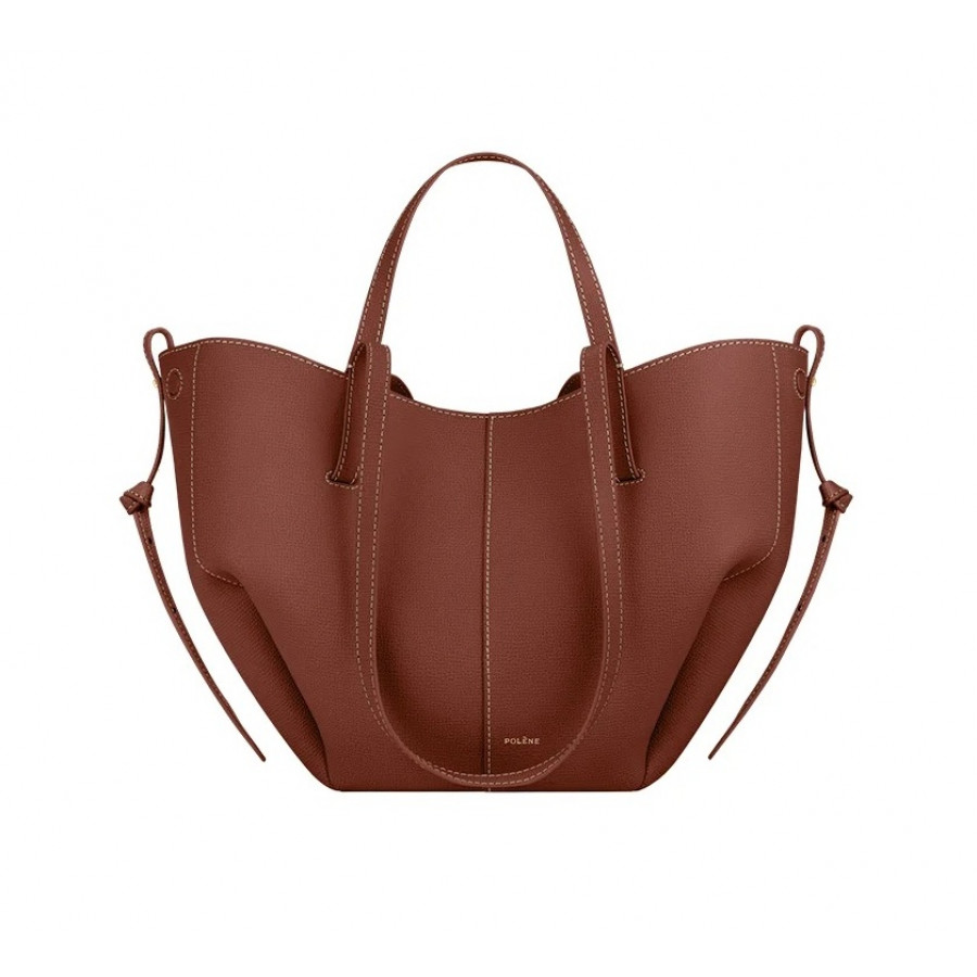 POLENE Сумка-тоут Cyme mini Cognac